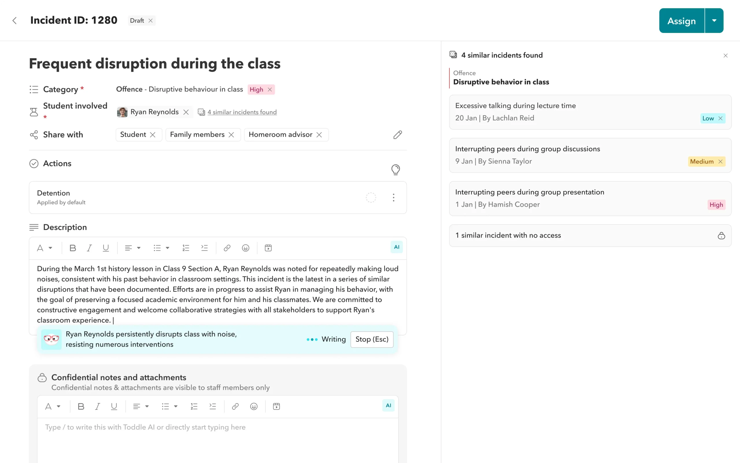 AI-powered incident reporting image