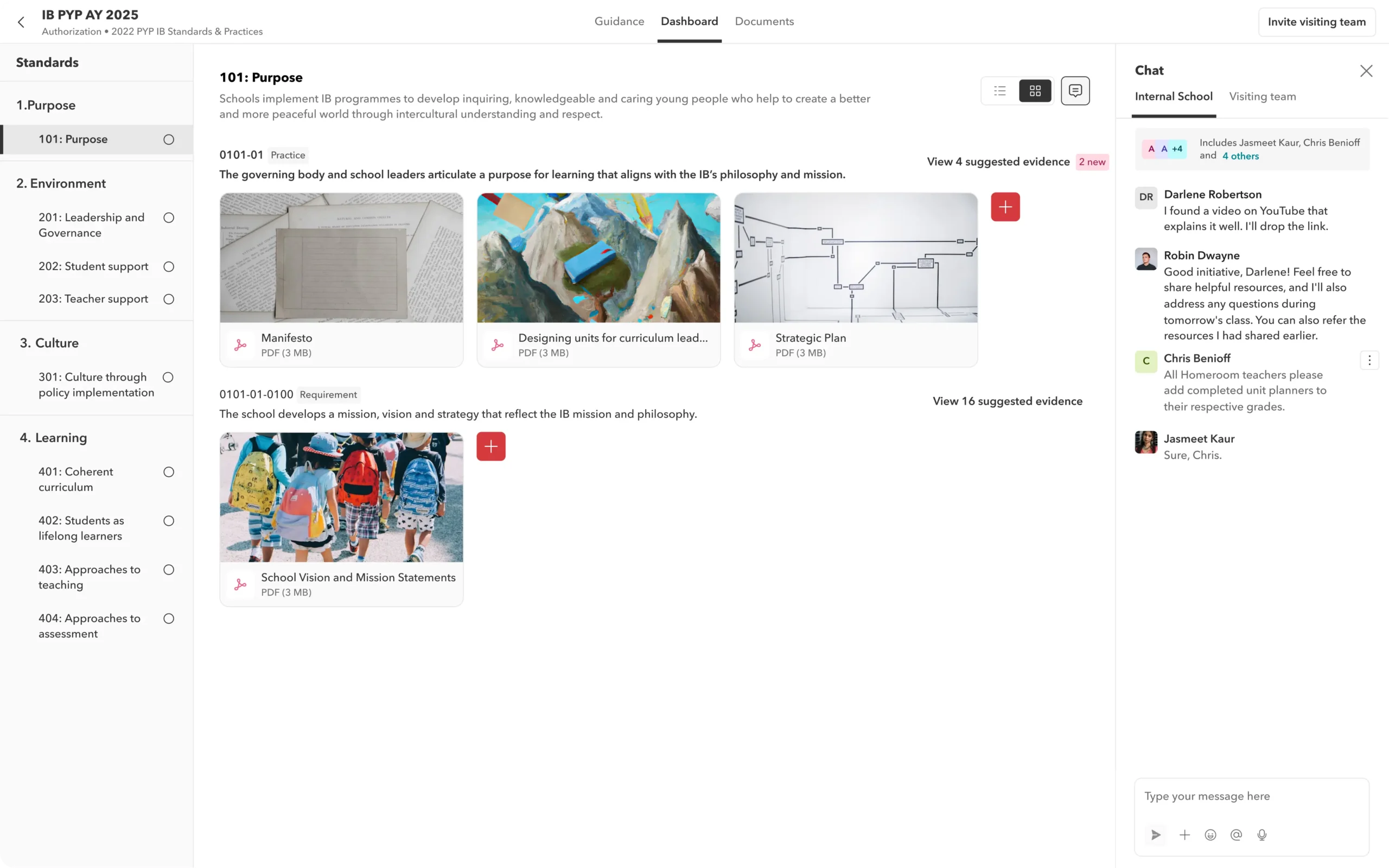 Evidence-standards mapping image