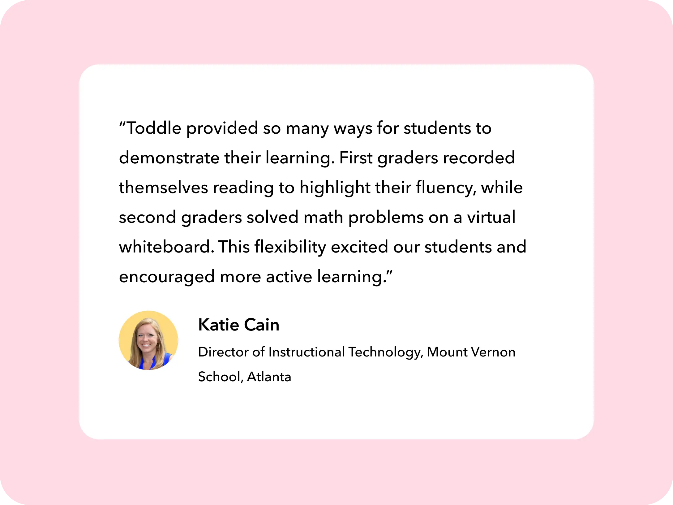 Toddle supports all K-12 learners