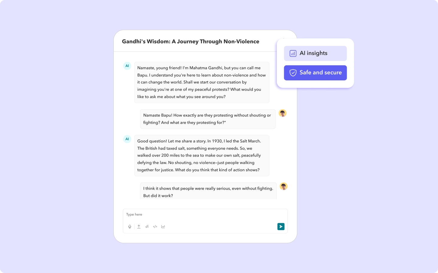 Secure, student-friendly AI image